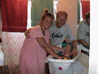 First bath at home.....