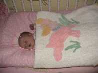 In my crib....