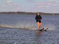 Grandma skiing....