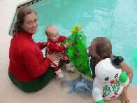 Grandma swimming...