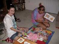 Plyaing with Kori and Julie...