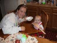 I really like to chew on this wodden spoon from Norway....