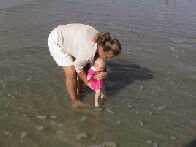 Dipping my feet in the Gulf.....