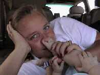 Mommy seems to like my feet alot :-)